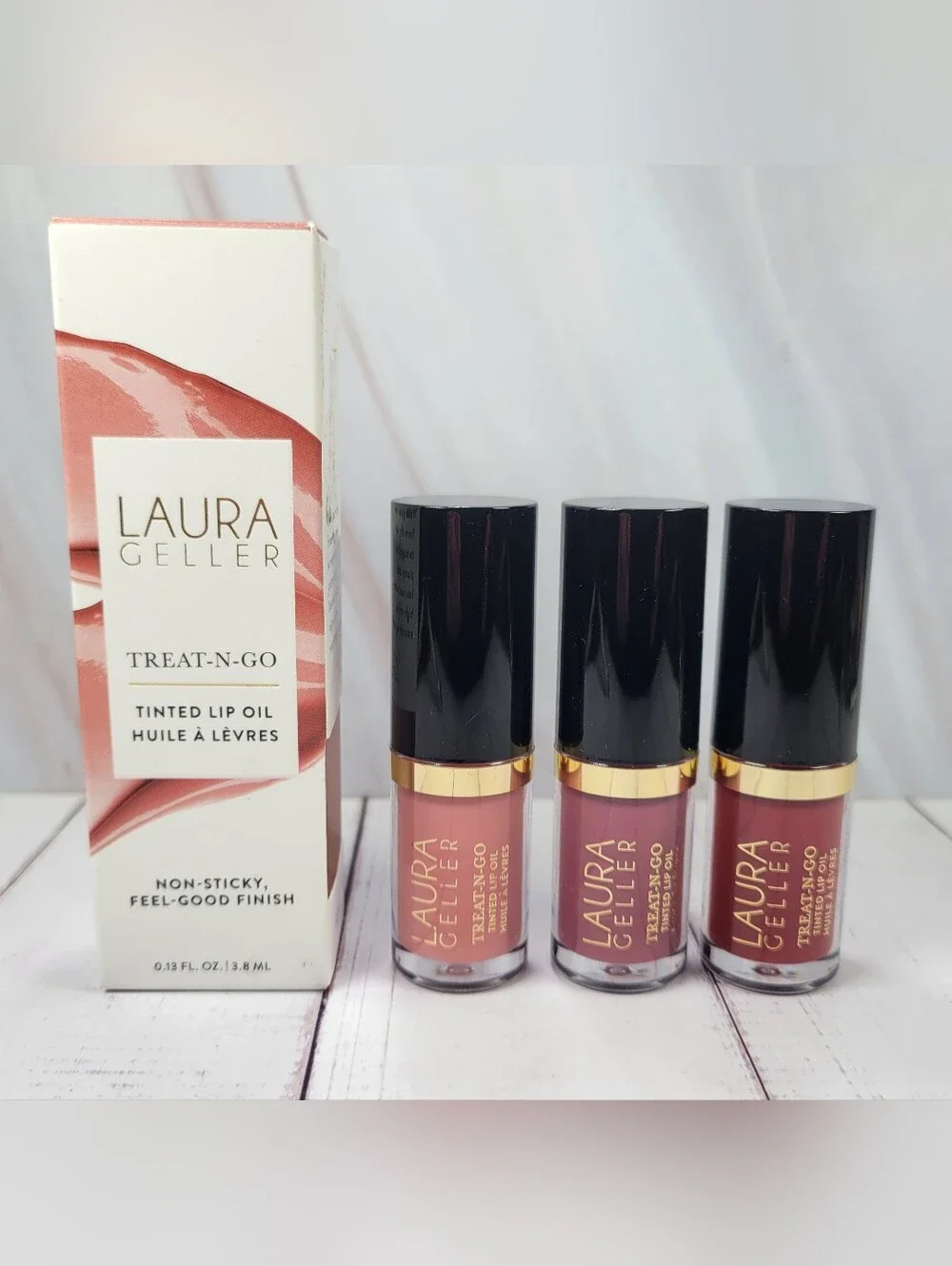 Laura Geller Treat-N-Go Tinted Lip Oil Bundle NEW!